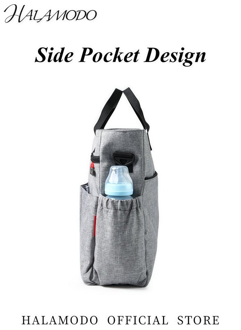 HALAMODO - Multi-Function Large Capacity Waterproof Diaper Bag Fashionable Backpack and Tote Bag Baby Essential Storage Bag Comfortable Durable Design - Image 1