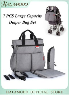 HALAMODO Multi-Function Large Capacity Waterproof Diaper Bag Fashionable Backpack and Tote Bag Baby Essential Storage Bag Comfortable Durable Design  - Image 1
