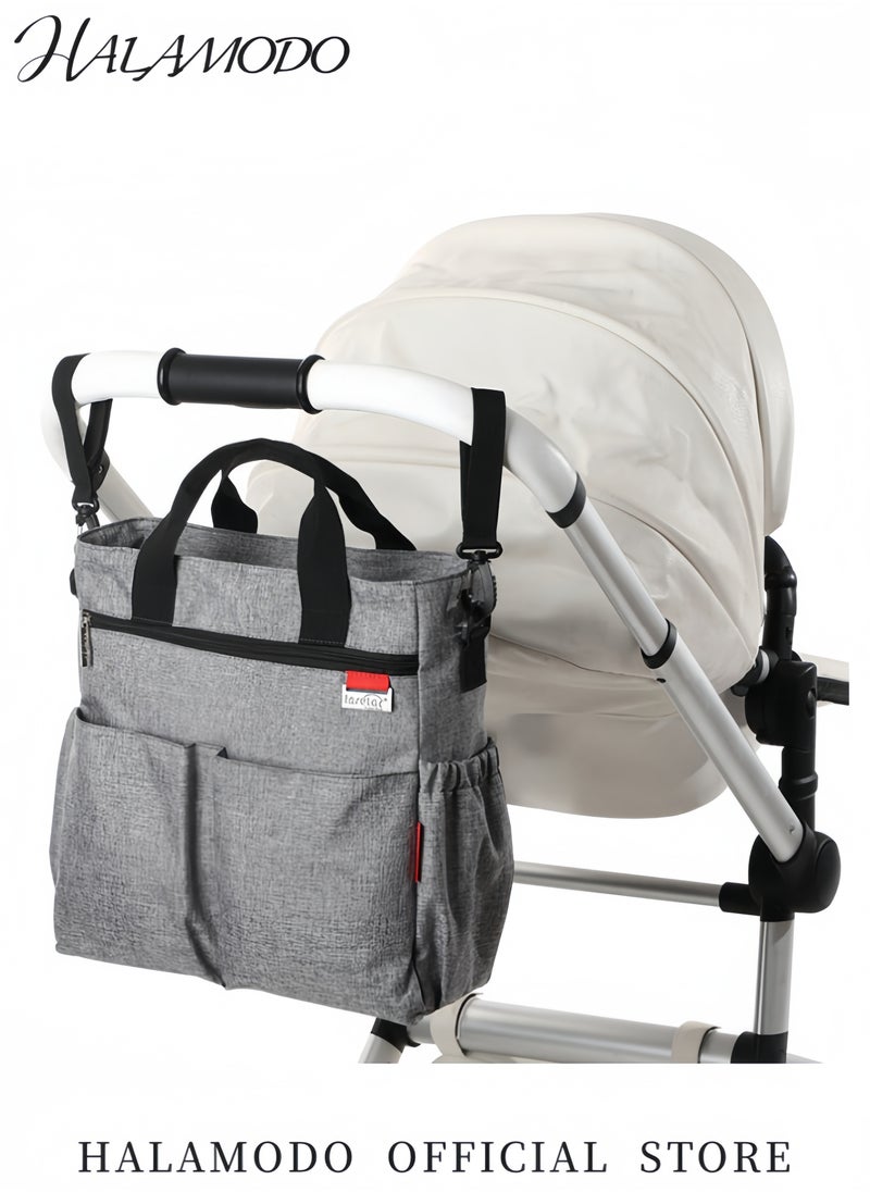 HALAMODO - Multi-Function Large Capacity Waterproof Diaper Bag Fashionable Backpack and Tote Bag Baby Essential Storage Bag Comfortable Durable Design - Image 1