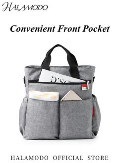 HALAMODO Multi-Function Large Capacity Waterproof Diaper Bag Fashionable Backpack and Tote Bag Baby Essential Storage Bag Comfortable Durable Design  - Image 5
