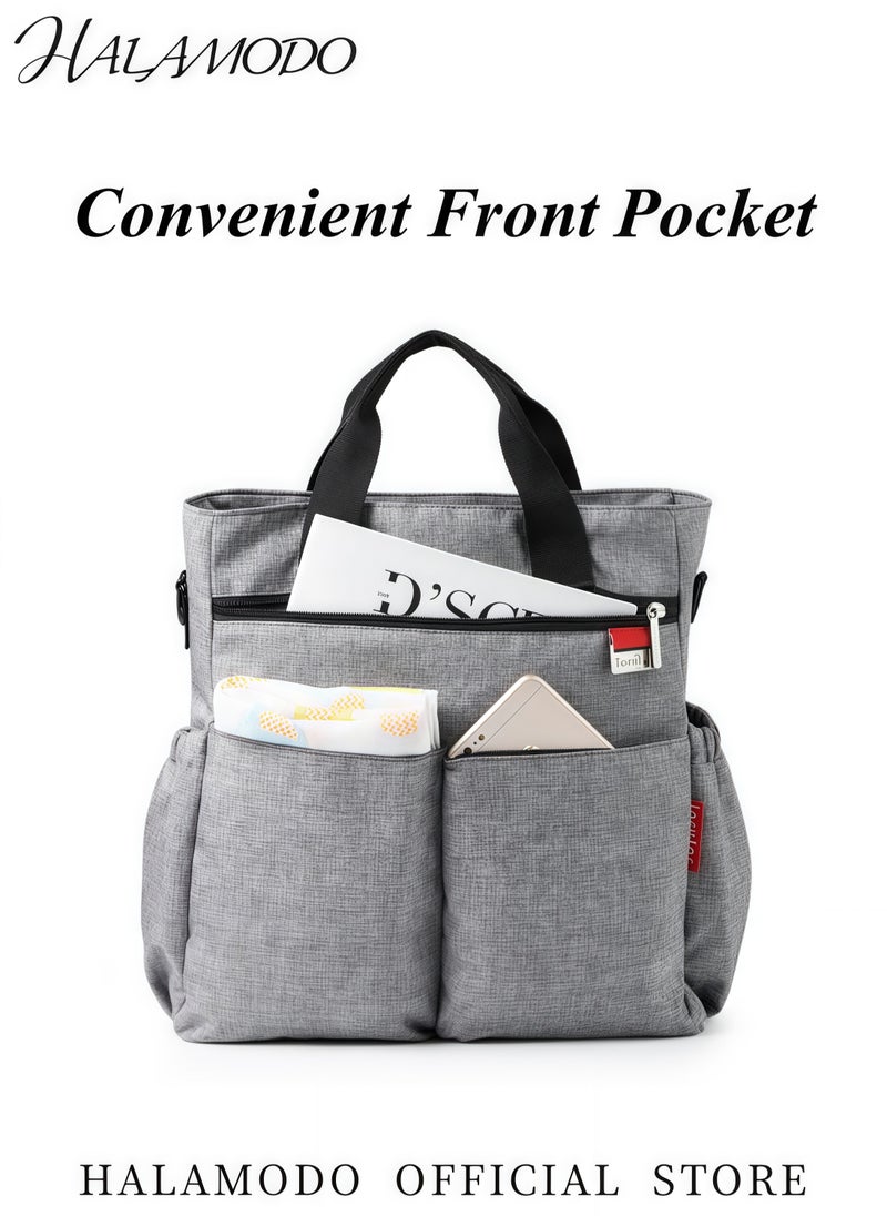 HALAMODO - Multi-Function Large Capacity Waterproof Diaper Bag Fashionable Backpack and Tote Bag Baby Essential Storage Bag Comfortable Durable Design - Image 1