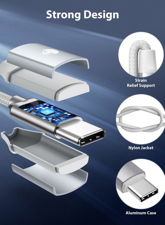 USB C to 3.5mm Female Adapter, Type C Headphone Audio Jack Cable Cord Hi-Fi Dongle for Samsung Galaxy S22 S21 Ultra Z Flip Note 20,iPad Mini 6th, Pixel 7/6a - Silver