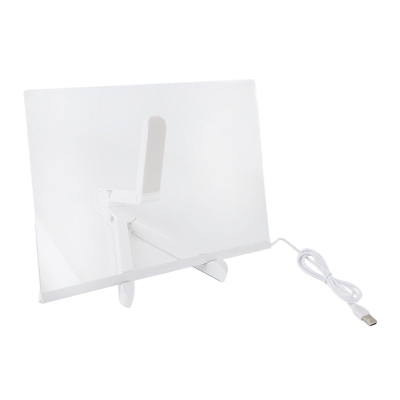 Acrylic Dry Erase Board with Light Clear Desktop Note Memo White Board Notepad Table LED Letter Massage Board with 7 Markers - Image 4
