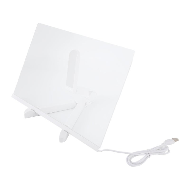 Acrylic Dry Erase Board with Light Clear Desktop Note Memo White Board Notepad Table LED Letter Massage Board with 7 Markers - Image 2