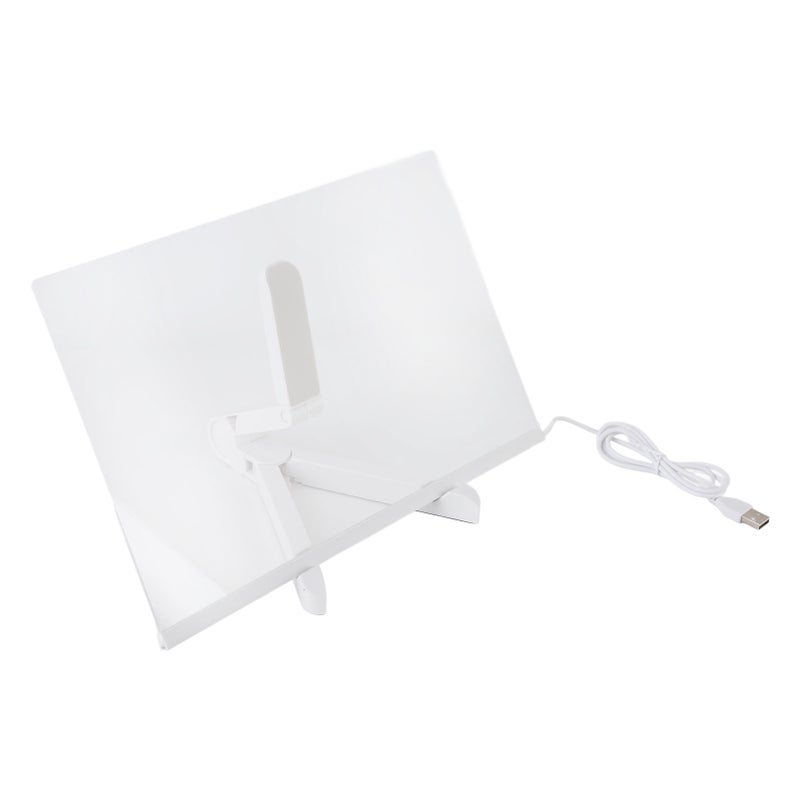 Acrylic Dry Erase Board with Light Clear Desktop Note Memo White Board Notepad Table LED Letter Massage Board with 7 Markers - Image 3
