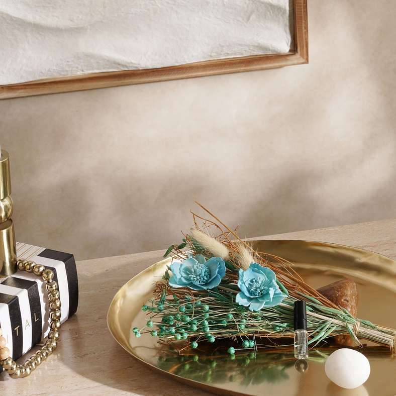 Pan Home باقة زهور نسيم هادئ - زرقاء