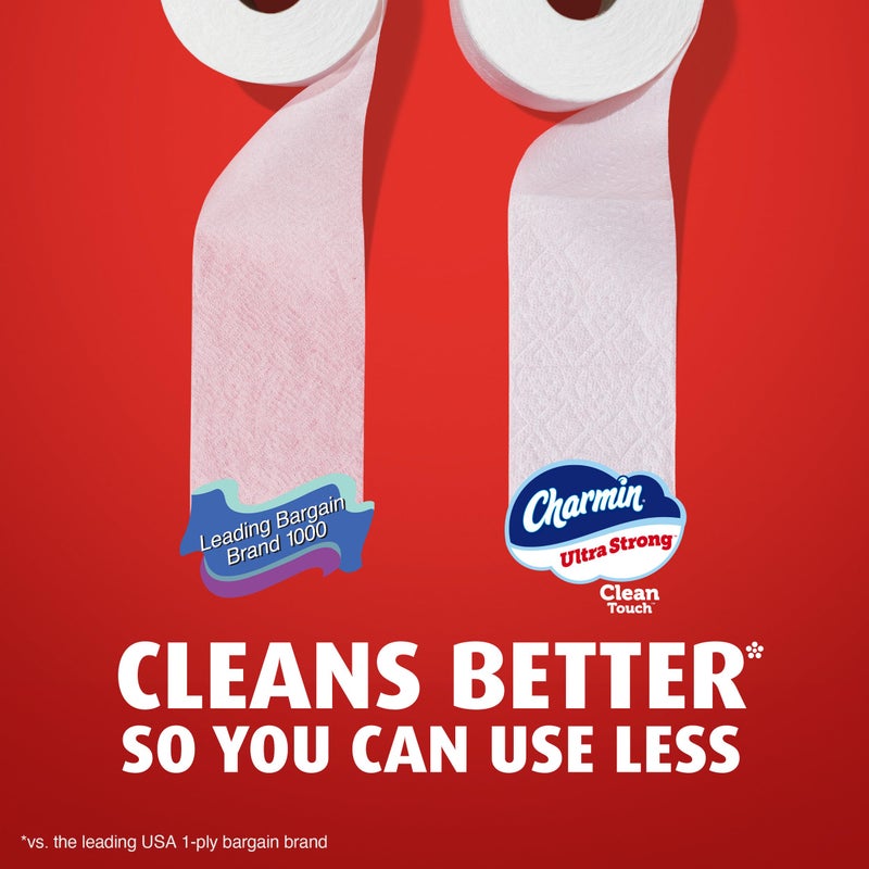 Charmin Ultra Strong Clean Touch Toilet Paper, 30 Family Mega Rolls = 150 Regular Rolls - Image 5