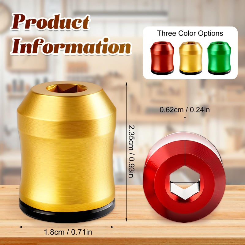 ZannWnm 3PCS Upgrade Screwdriver Head Magnetic Ring, Strong Magnetic Screw Holder Ring for Power Bits & Hex Screwdrivers, Removable Household Tool Metal Screw for Power Tools, Mechanics & Carpenters (Mix) - Image 2
