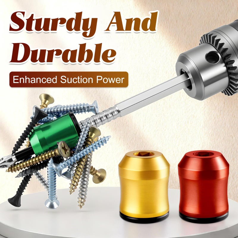 ZannWnm 3PCS Upgrade Screwdriver Head Magnetic Ring, Strong Magnetic Screw Holder Ring for Power Bits & Hex Screwdrivers, Removable Household Tool Metal Screw for Power Tools, Mechanics & Carpenters (Mix) - Image 3