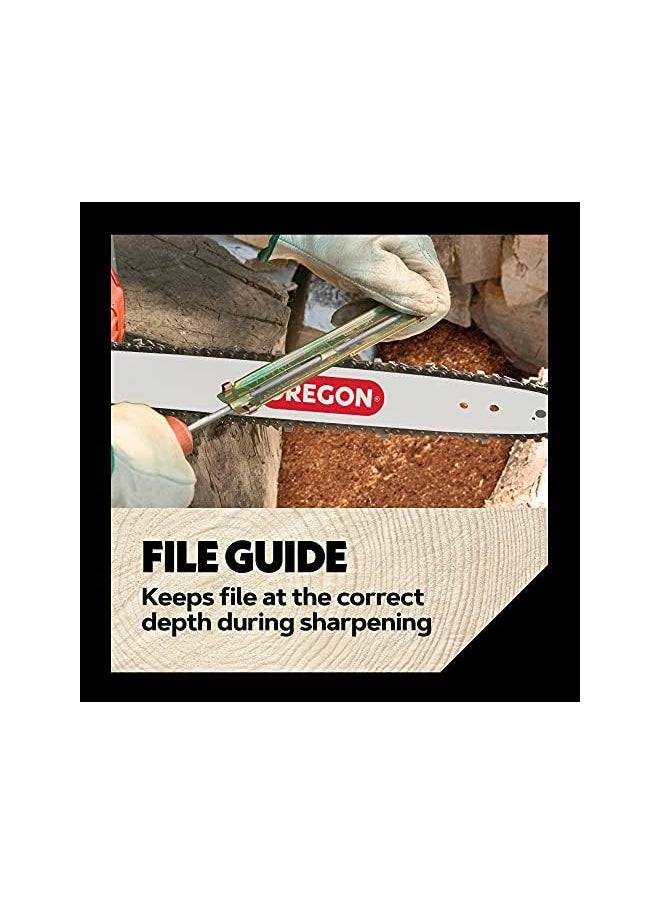 Oregon - Universal Chainsaw Field Sharpening Kit Includes 5/32 Inch 3/16 Inch And 7/32 Inch Round Files 6 Inch Flat File Handle Filing Guide And Travel Pouch 617067 - Image 1