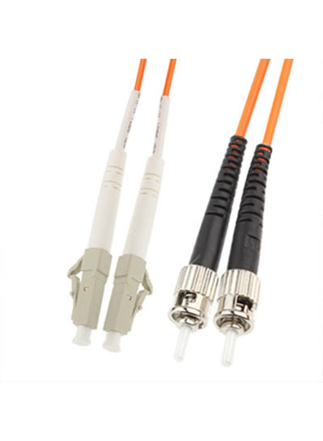 BURAQ LC-ST Dual-Core Multi Mode Fiber Optic Jumper,Length: 3m - Image 1