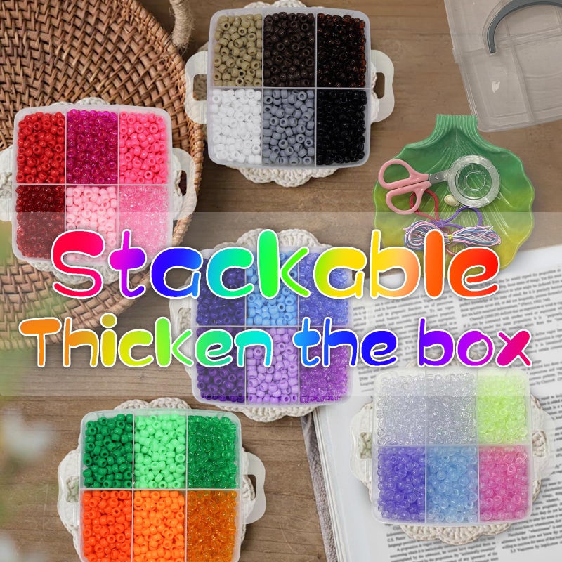 JULIMAIDONG 5700Pcs Pony Beads Bulk,30 Colors Rainbow Kandi Bead for Hair Braiding Friendship Bracelet Making Kandi Jewelry Key Chains DIY Crafts Chirstmas Gifts - Image 5