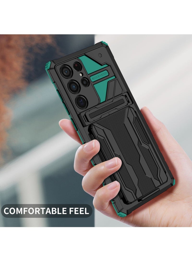 RICOONLINE Shockproof Protective Cases Cover Compatible for Samsung Galaxy S22Ultra Green - Image 5