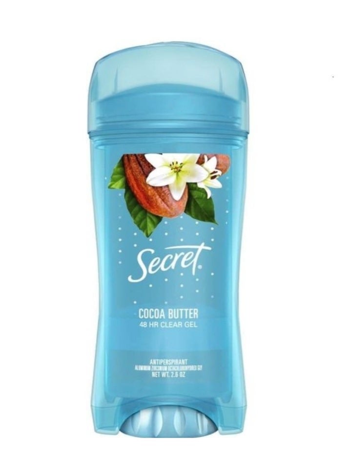 Secret Antiperspirant Gel Cocoa Butter, 75g