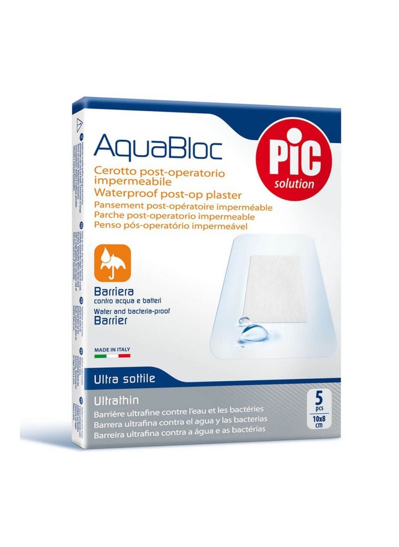 PIC Aquabloc Post-Op Plaster 10 Cm X 8 Cm 5'S 