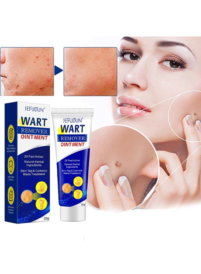 Sefudun Wart Remover Ointment ， Advanced Formula Wart Cream Gentle Safe and Effective Removal of Corn & Callus Suitable for All Skin Types Natural Herbal Ingredients Added Unisex  20g - Image 1