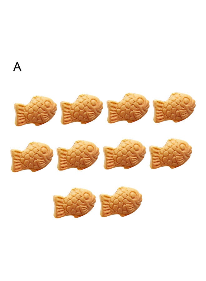10-Piece Fish Biscuit Model Toy