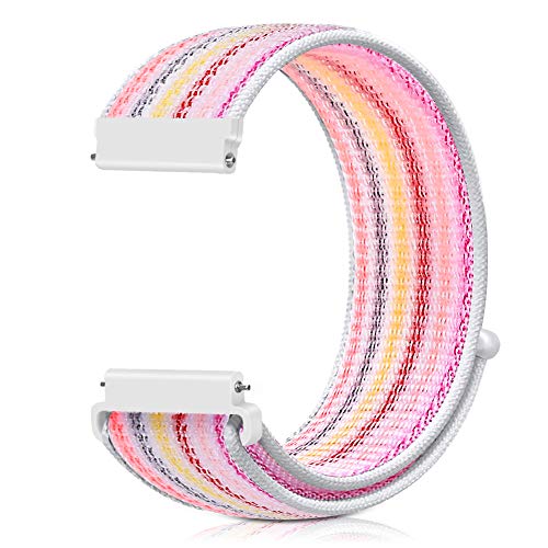 AVOD 22mm Nylon Quick Release Watch Band Compatible with Samsung Galaxy Watch 3 45mm/Gear S3 Frontier/Garmin Venu 4 45mm/3 45mm/2/Vivoactive 4/Forerunner 570(47mm)/255/265/Amazfit Helio/Bip 6/5/Balance 2 - Image 1