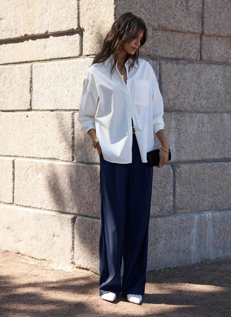 Lichi  Loose shirt with a chest pocket for Women | Best Price UAE
