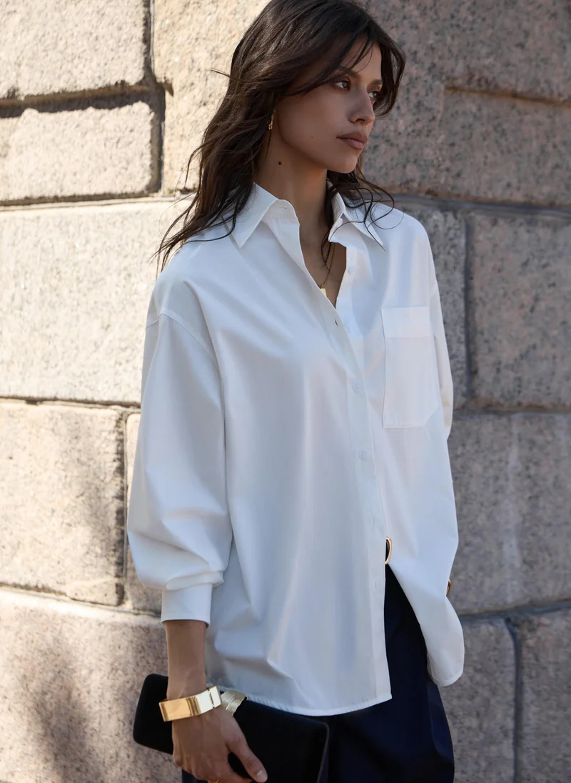 Lichi  Loose shirt with a chest pocket for Women | Best Price UAE