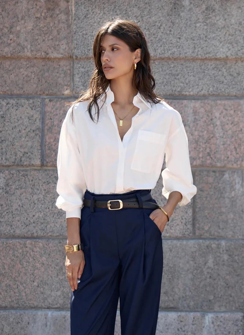 Lichi  Loose shirt with a chest pocket for Women | Best Price UAE