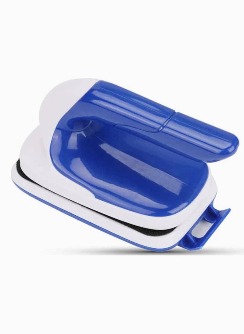 SYOSI Magnetic Aquarium Fish Tank Cleaner Fish Tank Glass Cleaner Floating Clean Brush with Handle Design Aquarium Glass Algae Scraper Brush Efficient Magnet Cleaner - Image 1