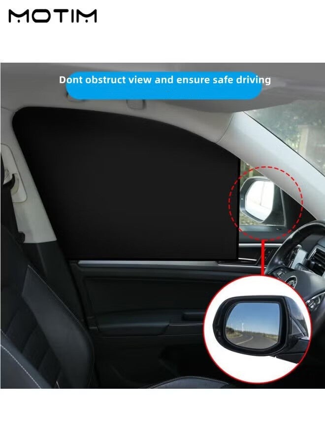 موتيم ستائر خصوصية للنافذة الجانبية للسيارة، ستائر مغناطيسية للنافذة الجانبية للسيارة، تحجب الضوء/الأشعة فوق البنفسجية بنسبة 100٪، ستائر للنافذة الجانبية للسيارة للرضاعة الطبيعية، أخذ قيلولة، تغيير الملابس، التخييم، 4 قطع - Image 5