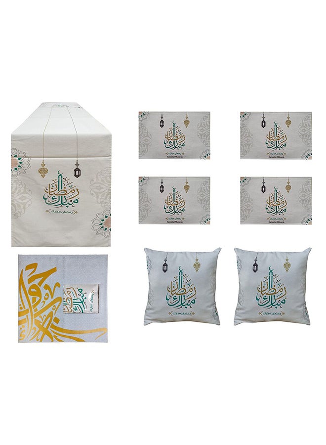 Danube Home Bliss Box 7 Pcs Gift Set Multicolor | Cotton Decorative Lightweight Throw Pillow For Sofas, Couches, Beds For Living Room 811500137851 - Image 1