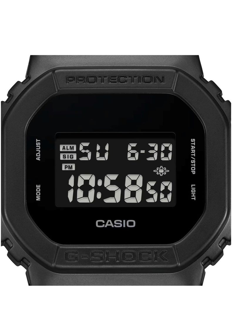 CASIO G-SHOCK CASUAL DIGITAL BLACK RESIN BAND MEN'S WATCH DW-5600UBB-1DR - Image 3