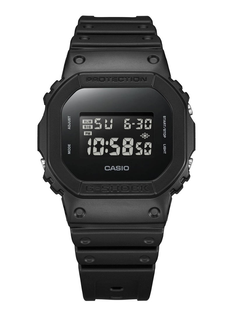 CASIO G-SHOCK CASUAL DIGITAL BLACK RESIN BAND MEN'S WATCH DW-5600UBB-1DR - Image 2