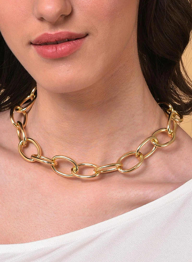 SOHI Contemporary Artificial Chain Necklace Jewellery