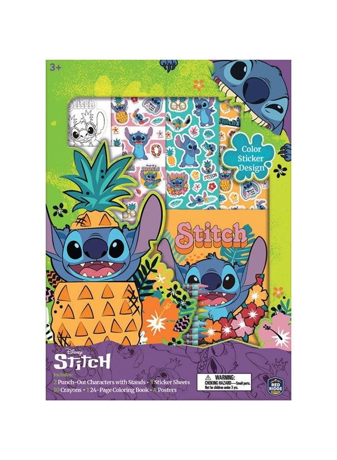Disney Stitch Super Activity - Color, Sticker & Design Set | Learning and Educational Activity | Perfect Gift For Kids | Age 3+ - Image 1