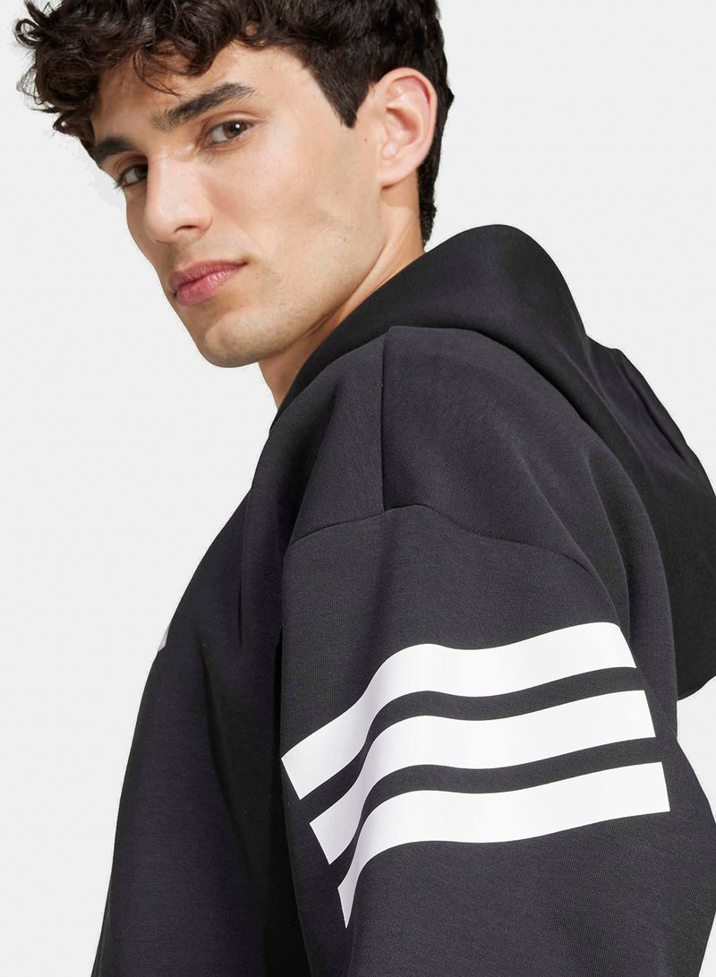 Adidas Future Icons Three Stripes Full-Zip Hoodie - Image 4