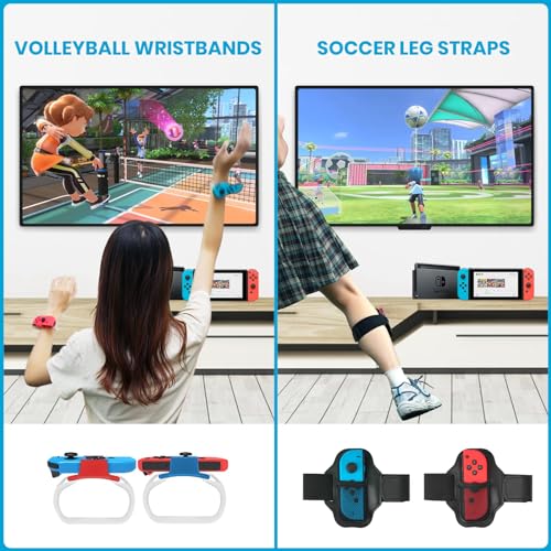 CODOGOY Switch Sports Accessories - CODOGOY 12 in 1 Switch Sports Accessories Bundle for Nintendo Switch Sports,Family Accessories Kit Compatible with Switch/Switch OLED Sports Games - Image 5