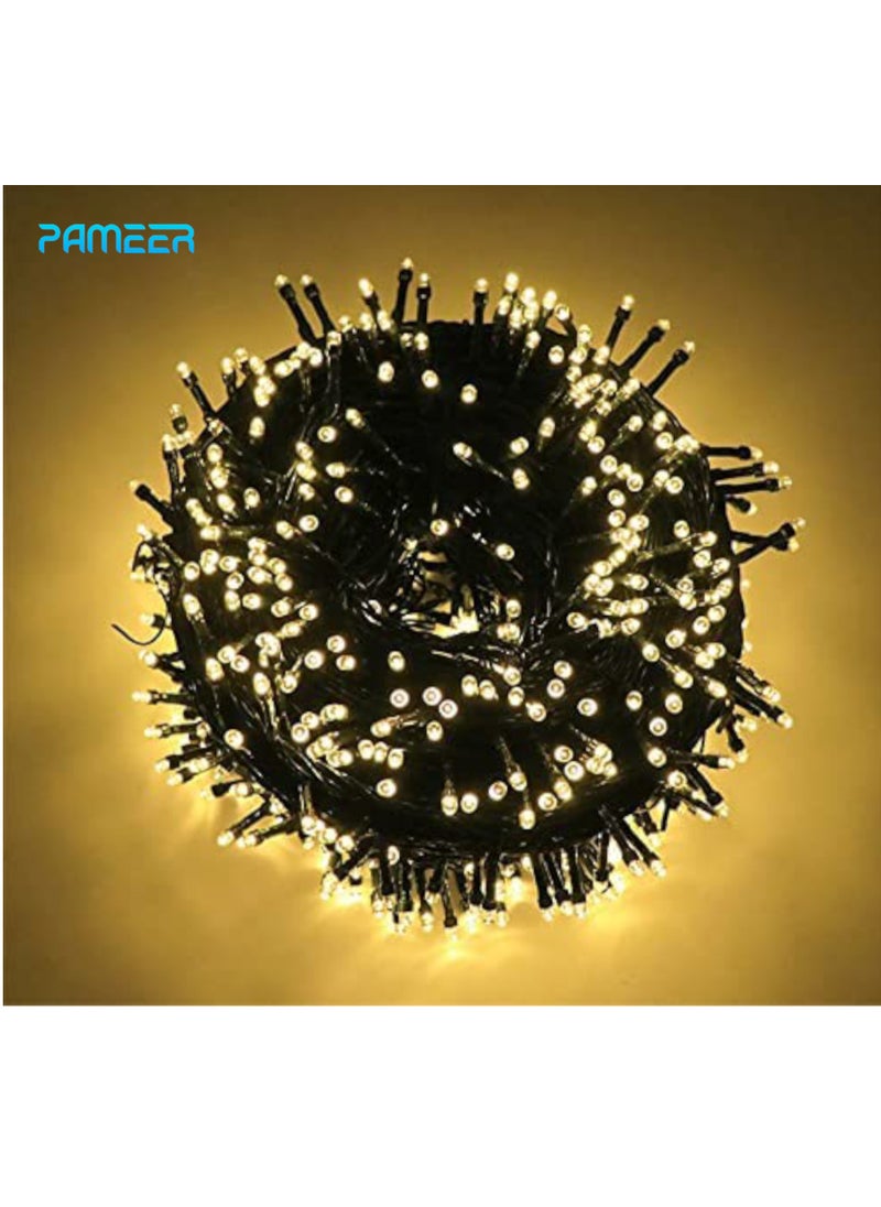Warm White LED String Lights Black Wire Plug-in 30mtr 300 LEDs String Home Decorative LED Strip for Christmas EID Ramadan Diwali and Wedding Parties Decoration Box Button Control 8 Modes - pzsku/Z85137778B47C53630C14Z/45/_/1695390671/0d4ad3e5-c2b1-4e5e-9a9b-42ae9b48f914