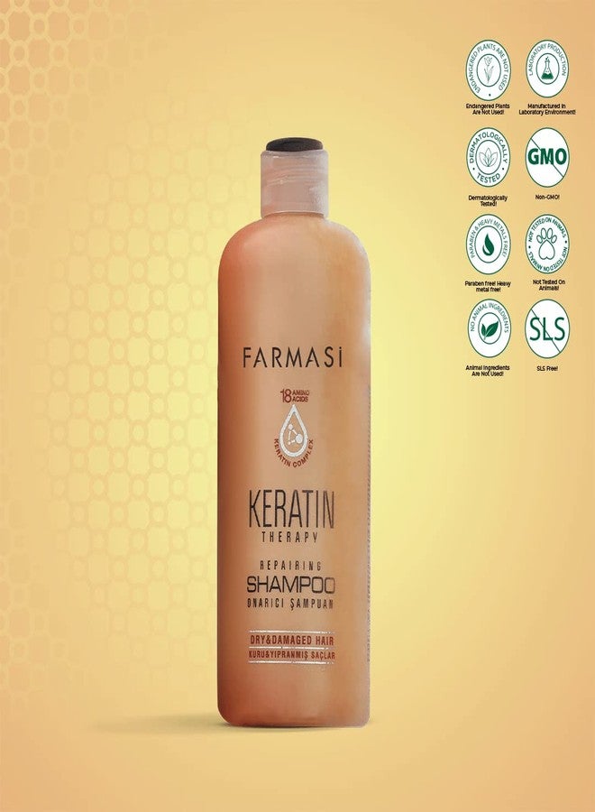 FARMASi Keratin Hair Shampoo and Mask, Smoothing, Silky Repairing Shampoo and Conditioner Hair Mask for Dry Hair 360 ml / 12.2 fl.oz - Image 4