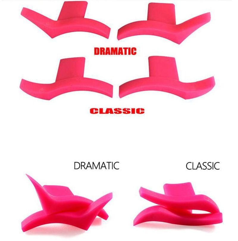 esowemsn 4Pairs of (classic style and dramatic syle) Silicon Wing Eyeliner Stamp Eyeshadow Stencil Models Wing Style Eye Liner Stamp Makeup Template Shaper Beauty Tool Accessories - Image 3