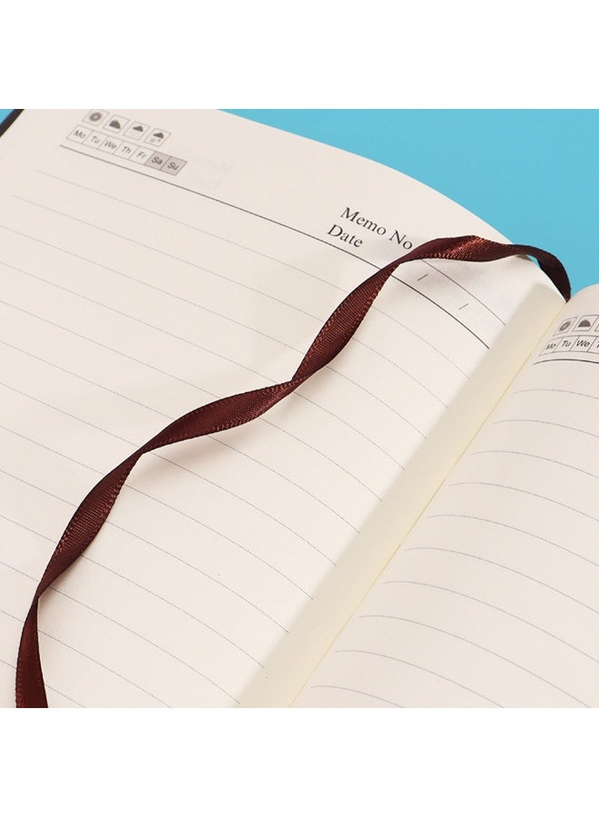 A5 Journal Notebook for Writing, Leather Hardcover Journal Diary 200 Pages for School Office (Green) - Image 5