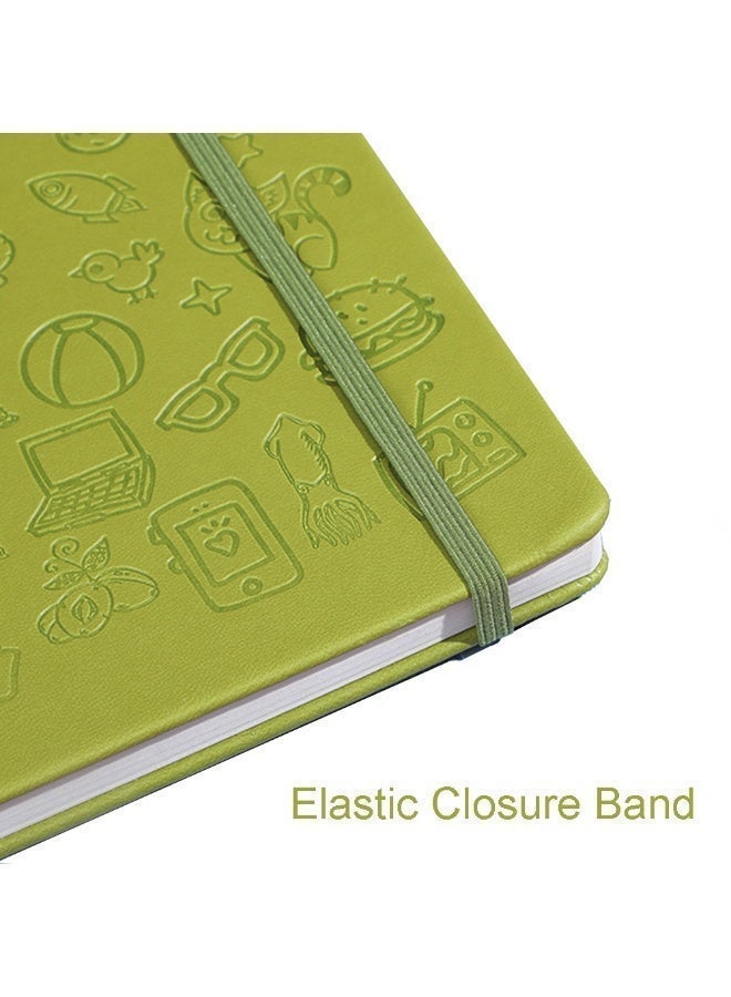 A5 Journal Notebook for Writing, Leather Hardcover Journal Diary 200 Pages for School Office (Green) - Image 4