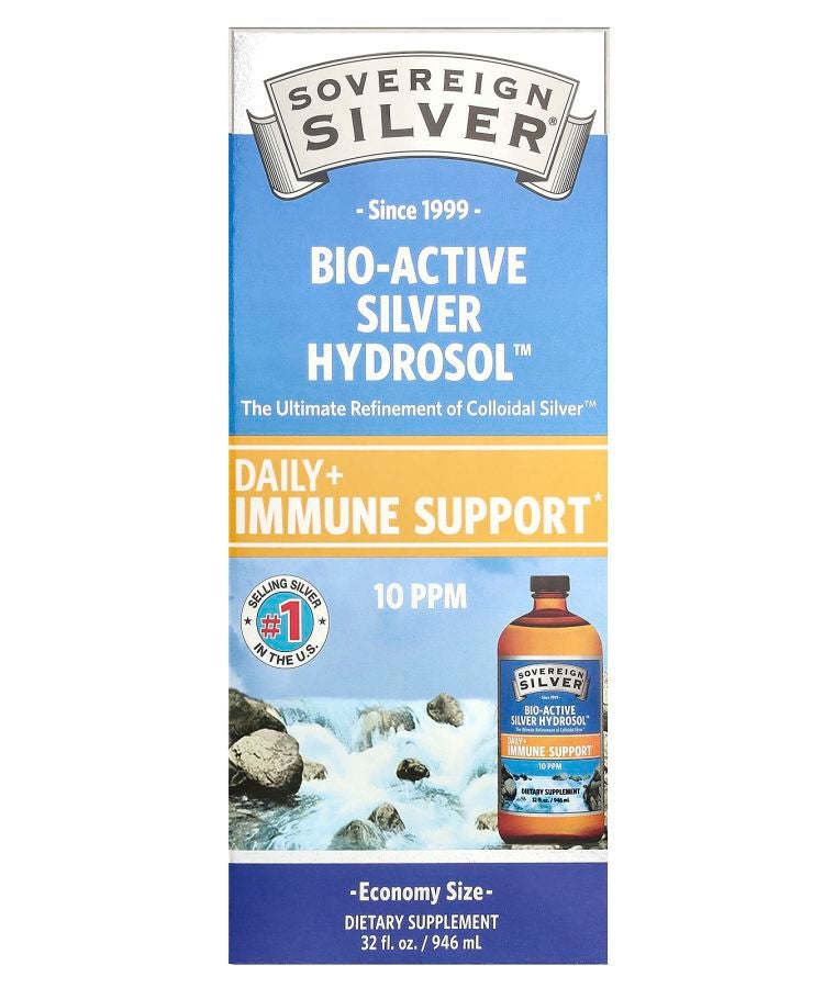 Sovereign Silver Bio-Active Silver Hydrosol™ 10 PPM 32 fl oz (946 ml)