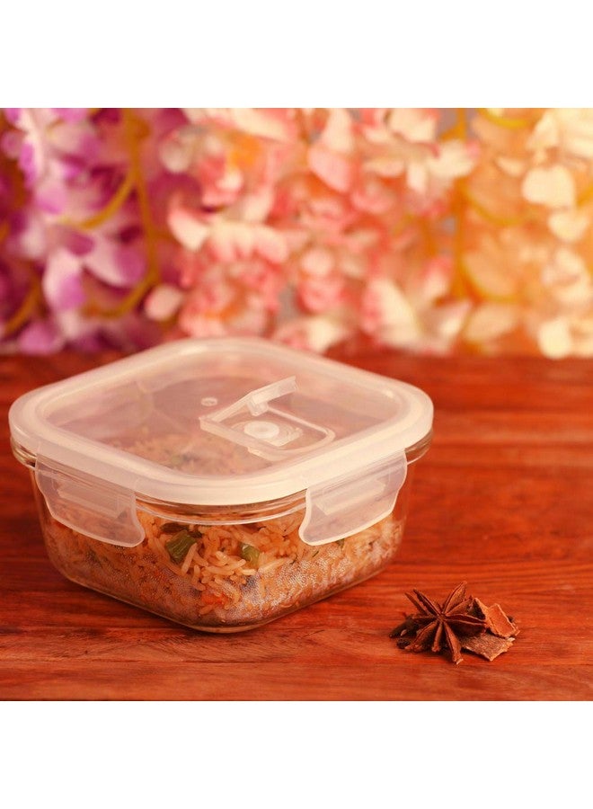 Femora Femora Borosilicate Glass Containers for Kitchen | 1 Year Warranty | Container Boxes for Storage, Storage Box for Kitchen with Air Vent Lid, Microwave Safe Utensils, Square (Set of 1-1200ml) - Image 2