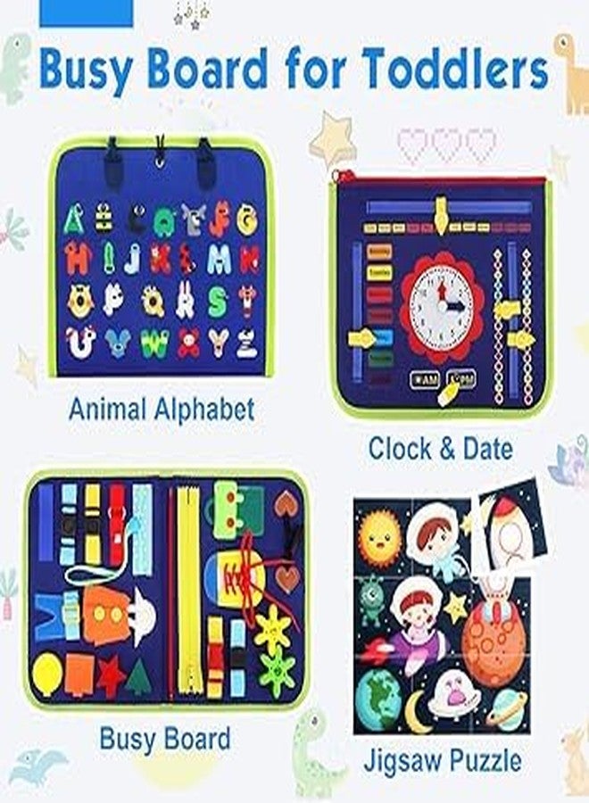 JBM ENTERPRISE Montessori Busy Book for Toddlers – 25+ Interactive Learning Activities | Educational Sensory Felt Quiet Book for Travel, Preschool, Fine Motor Skills & Autism Support - Image 2