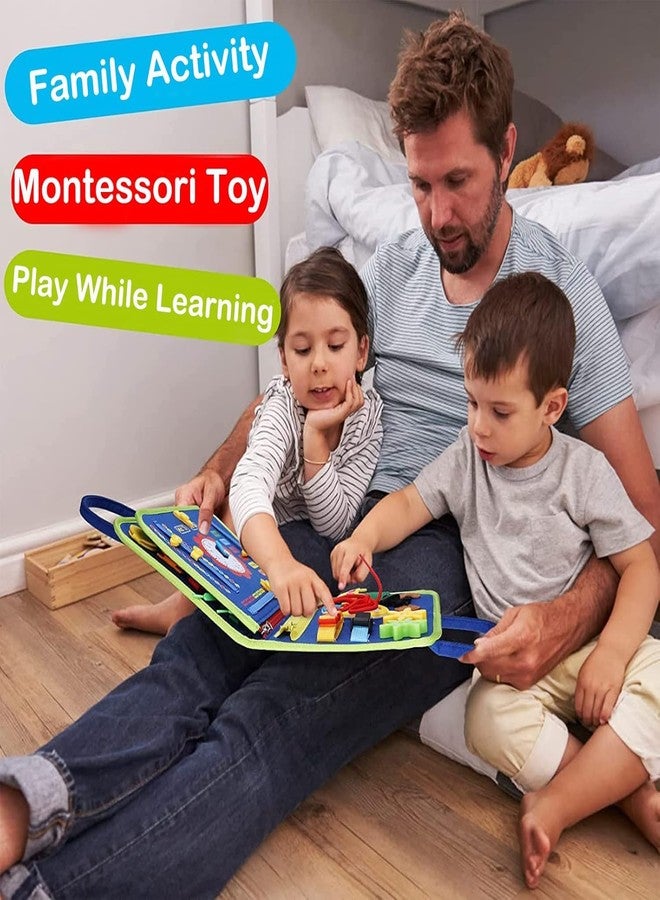 JBM ENTERPRISE Montessori Busy Book for Toddlers – 25+ Interactive Learning Activities | Educational Sensory Felt Quiet Book for Travel, Preschool, Fine Motor Skills & Autism Support - Image 5