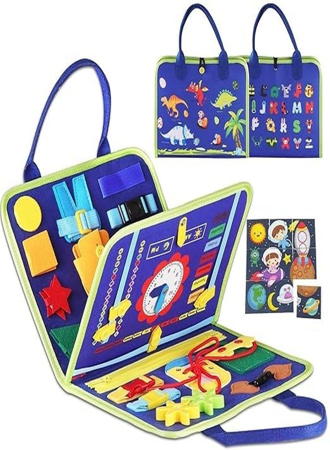 JBM ENTERPRISE Montessori Busy Book for Toddlers – 25+ Interactive Learning Activities | Educational Sensory Felt Quiet Book for Travel, Preschool, Fine Motor Skills & Autism Support - Image 1