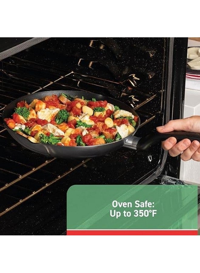 T-fal Specialty Nonstick Saute Pan with Glass Lid 5 Quart, Oven Broiler Safe 350F, Cookware, Deep Frying Pan with Handle, Skillet, Kitchen, Pots and Pans, Dishwasher Safe, Black - Image 5