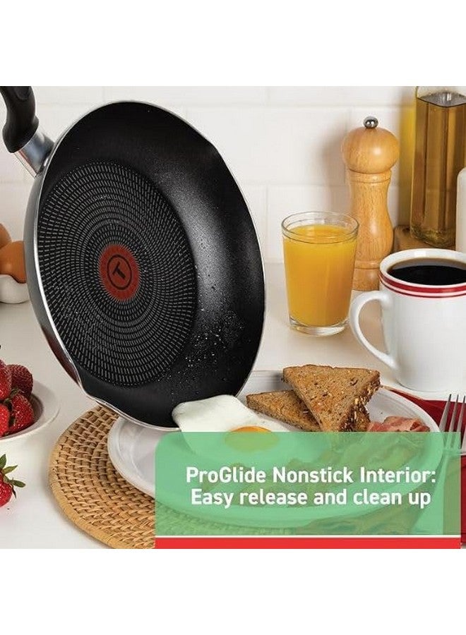 T-fal Specialty Nonstick Saute Pan with Glass Lid 5 Quart, Oven Broiler Safe 350F, Cookware, Deep Frying Pan with Handle, Skillet, Kitchen, Pots and Pans, Dishwasher Safe, Black - Image 2