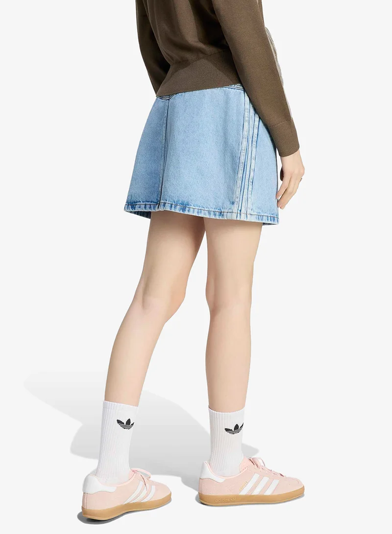 Adidas Originals Mid Rise Denim Skirt