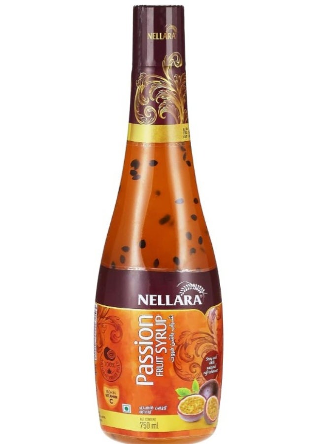 Nellara Passion Fruit Syrup 750ml - Image 1
