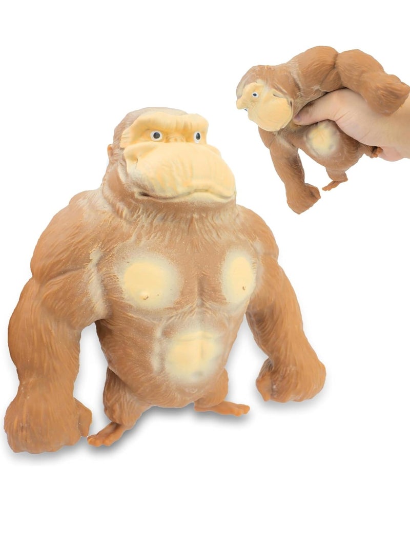 ARGT قرد مرن قابل للضغط | لعبة قرد ناعمة ومرنة | تمثال تخفيف الضغط خالي من اللاتكس للأطفال والبالغين | لعبة فidget للقلق الرائجة على تيك توك | هدية عيد الفصح، هدية عيد الميلاد، هدية في الجوارب - Image 1