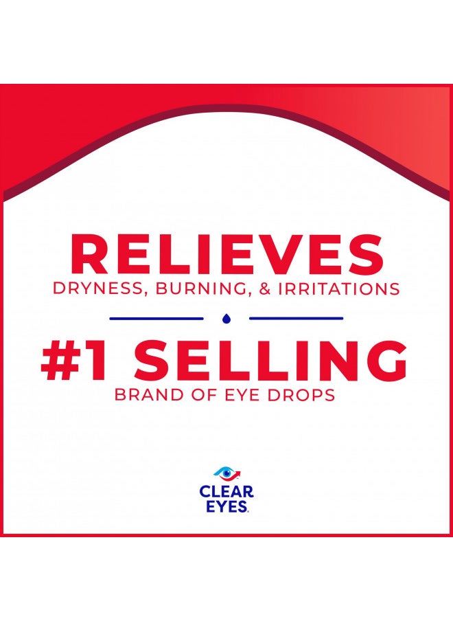 Clear Eyes Clear Eyes Redness Eye Relief Eye Drops, 0.5 Fl Oz, Pack of 3  - Image 2